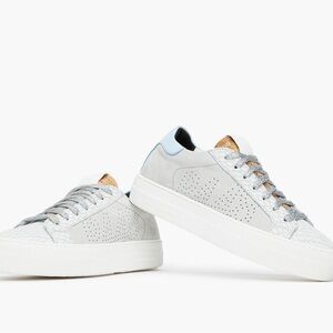 P448 Thea Platform Sneakers 38 Gray